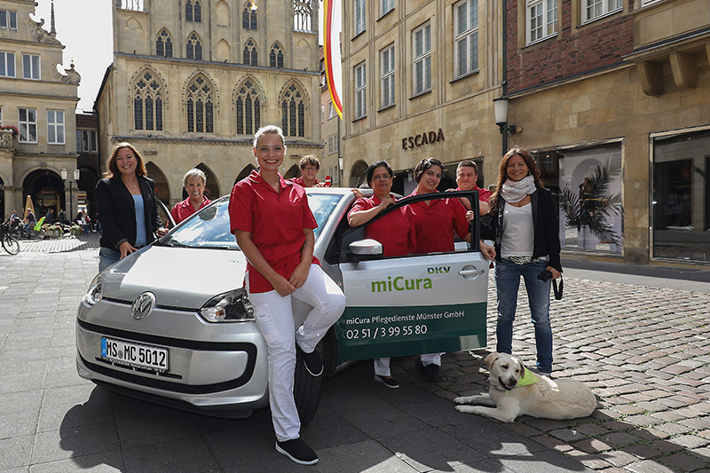 Auf dem Bild ist das miCura-Team Münster zu sehen.